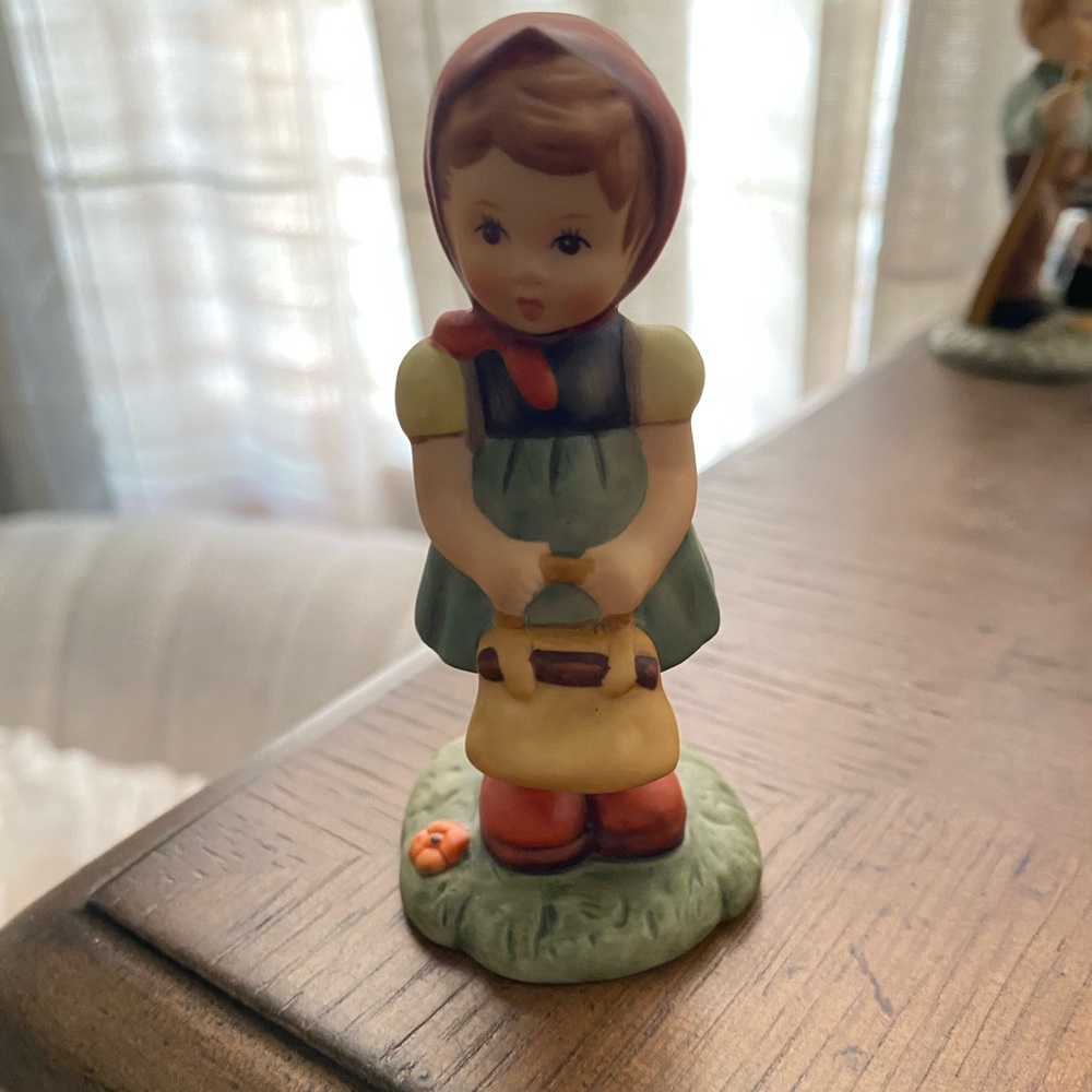 Hummel Figurine with Red and Green Details